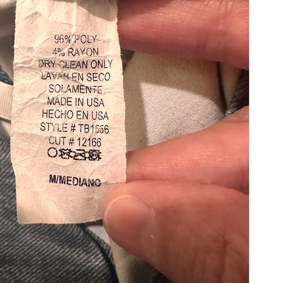 Monaco Ruched V-Waist Yoga Leggings Denim Athleisure, size M - Picture 5 of 6